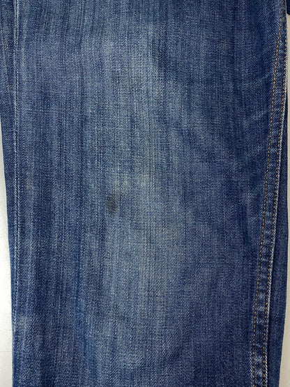 【中古品】【メンズ】 MAISON MARTIN MARGIELA メゾン マルタン マルジェラ BUTTON UP DENIM PANTS ボタンアップ デニムパンツ ボトムス 152-260807-jt-26-min サイズ：46 カラー：インディゴ 万代Net店