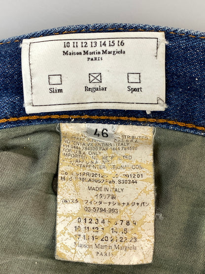 【中古品】【メンズ】 MAISON MARTIN MARGIELA メゾン マルタン マルジェラ BUTTON UP DENIM PANTS ボタンアップ デニムパンツ ボトムス 152-260807-jt-26-min サイズ：46 カラー：インディゴ 万代Net店