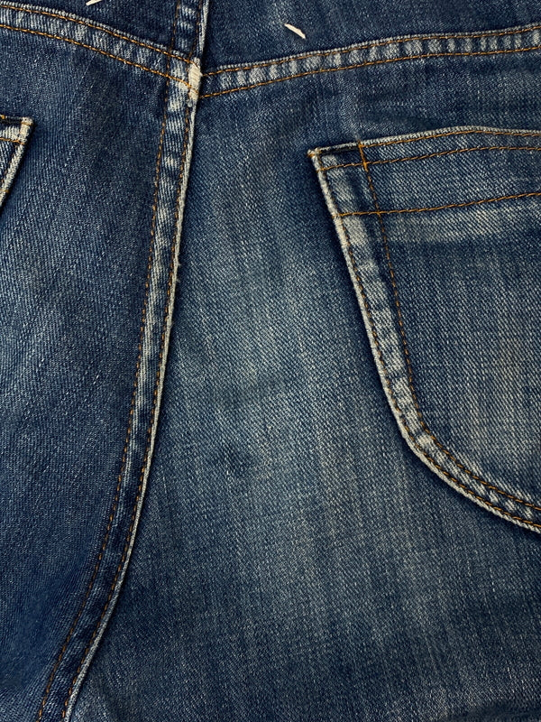 【中古品】【メンズ】 MAISON MARTIN MARGIELA メゾン マルタン マルジェラ BUTTON UP DENIM PANTS ボタンアップ デニムパンツ ボトムス 152-260807-jt-26-min サイズ：46 カラー：インディゴ 万代Net店