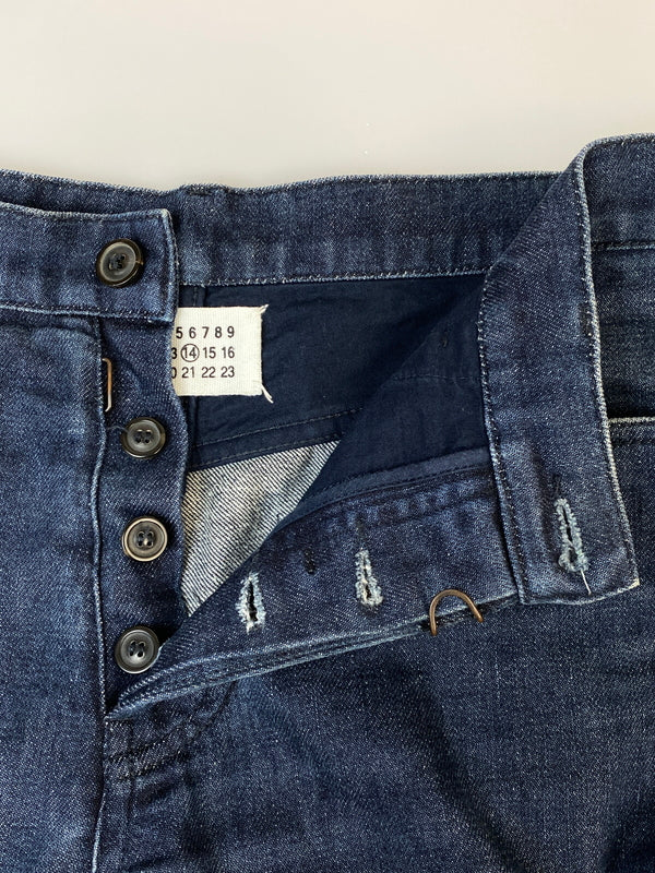 【中古品】【メンズ】 MAISON MARTIN MARGIELA メゾン マルタン マルジェラ ここのえ期 DENIM PANTS デニムパンツ ボトムス 152-260807-jt-28-min サイズ：46 カラー：インディゴ 万代Net店