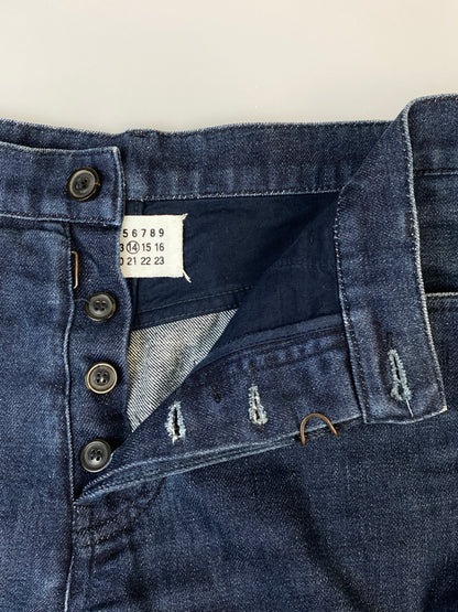 【中古品】【メンズ】 MAISON MARTIN MARGIELA メゾン マルタン マルジェラ ここのえ期 DENIM PANTS デニムパンツ ボトムス 152-260807-jt-28-min サイズ：46 カラー：インディゴ 万代Net店
