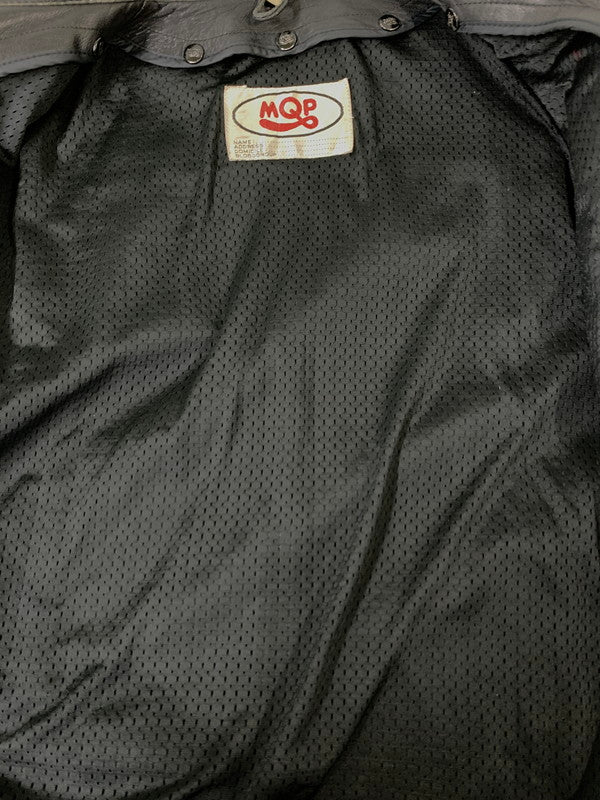 【現状渡し品】【メンズ】 MQP エムキューピー LEATHER JACKET レザージャケット メンズ アウター 革ジャン バイク ヴィンテージ ライダース 146-260809-em-59-min カラー：ブラック 万代Net店