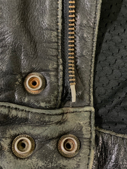 【現状渡し品】【メンズ】 MQP エムキューピー LEATHER JACKET レザージャケット メンズ アウター 革ジャン バイク ヴィンテージ ライダース 146-260809-em-59-min カラー：ブラック 万代Net店