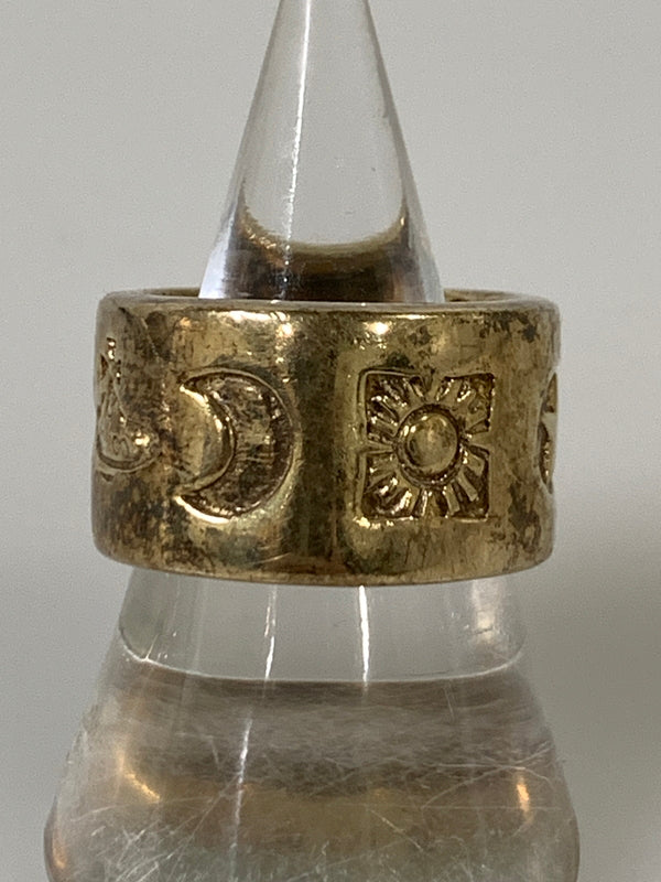 【中古品】【メンズ】 VIVIENNE WESTWOOD ヴィヴィアンウエストウッド SV925 ウエディングリング 指輪 アクセサリー 192-260811-hu-15-min カラー：ゴールド 万代Net店