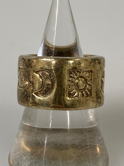 【中古品】【メンズ】 VIVIENNE WESTWOOD ヴィヴィアンウエストウッド SV925 ウエディングリング 指輪 アクセサリー 192-260811-hu-15-min カラー：ゴールド 万代Net店