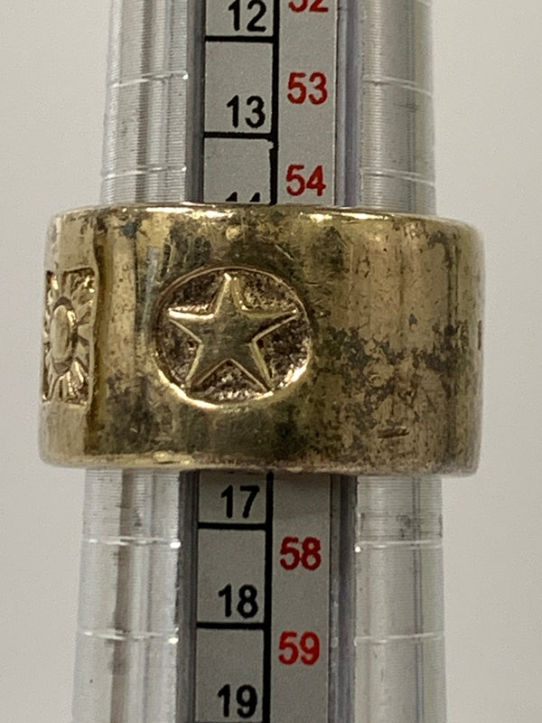 【中古品】【メンズ】 VIVIENNE WESTWOOD ヴィヴィアンウエストウッド SV925 ウエディングリング 指輪 アクセサリー 192-260811-hu-15-min カラー：ゴールド 万代Net店