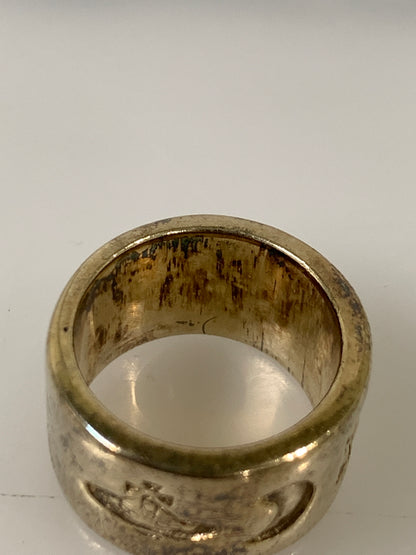 【中古品】【メンズ】 VIVIENNE WESTWOOD ヴィヴィアンウエストウッド SV925 ウエディングリング 指輪 アクセサリー 192-260811-hu-15-min カラー：ゴールド 万代Net店