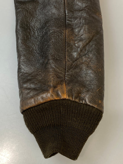 【中古品】【メンズ】 AVIREX アヴィレックス FLIGHT JACKET フライトジャケット TYPE A-2 アウター ブルゾン ミリタリー 145-260813-ta-01-min サイズ：M カラー：ブラウン 万代Net店