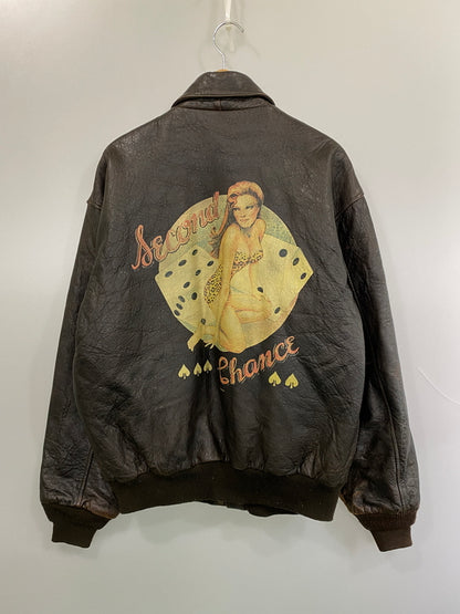【中古品】【メンズ】 AVIREX アヴィレックス FLIGHT JACKET フライトジャケット TYPE A-2 アウター ブルゾン ミリタリー 145-260813-ta-01-min サイズ：M カラー：ブラウン 万代Net店
