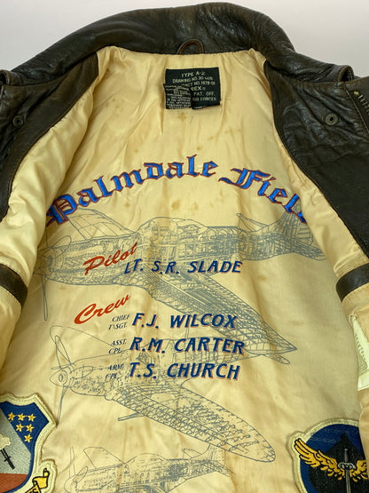 【中古品】【メンズ】 AVIREX アヴィレックス FLIGHT JACKET フライトジャケット TYPE A-2 アウター ブルゾン ミリタリー 145-260813-ta-01-min サイズ：M カラー：ブラウン 万代Net店