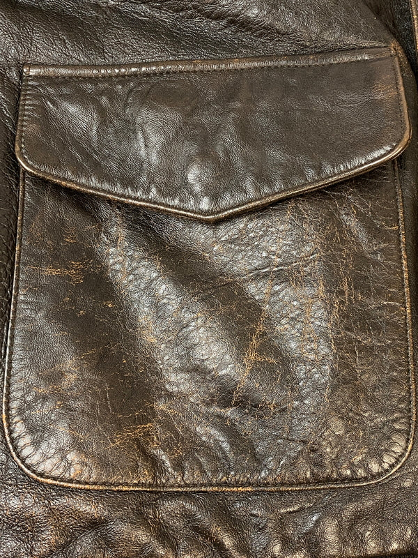 【中古品】【メンズ】 AVIREX アヴィレックス FLIGHT JACKET フライトジャケット TYPE A-2 アウター ブルゾン ミリタリー 145-260813-ta-01-min サイズ：M カラー：ブラウン 万代Net店