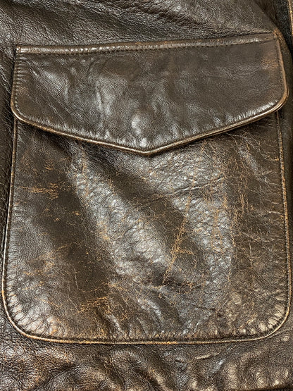 【中古品】【メンズ】 AVIREX アヴィレックス FLIGHT JACKET フライトジャケット TYPE A-2 アウター ブルゾン ミリタリー 145-260813-ta-01-min サイズ：M カラー：ブラウン 万代Net店