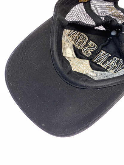 【現状渡し品】【メンズ/レディース】 VANSON バンソン FLYING EMBLEM CAP フライング エンブレム キャップ 帽子 刺繍 185-260809-em-12-min カラー：ブラック 万代Net店