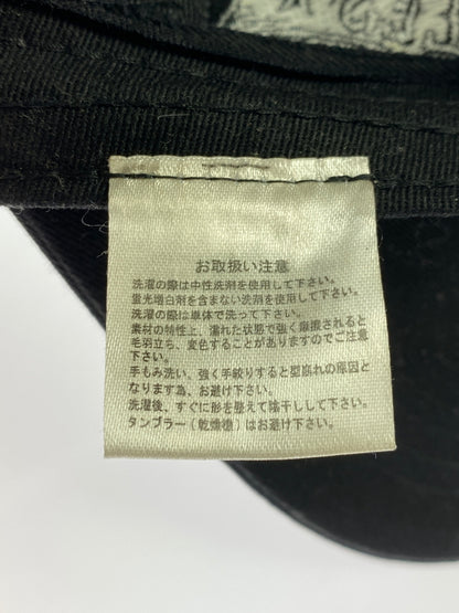 【現状渡し品】【メンズ/レディース】 VANSON バンソン FLYING EMBLEM CAP フライング エンブレム キャップ 帽子 刺繍 185-260809-em-12-min カラー：ブラック 万代Net店