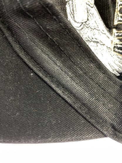 【現状渡し品】【メンズ/レディース】 VANSON バンソン FLYING EMBLEM CAP フライング エンブレム キャップ 帽子 刺繍 185-260809-em-12-min カラー：ブラック 万代Net店