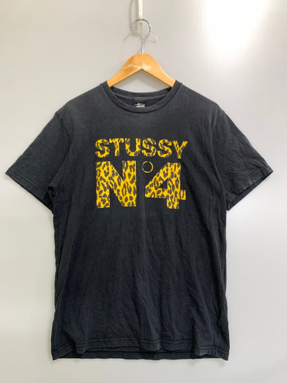 【中古品】【メンズ】 STUSSY ステューシー LEOPARD NO4 TEE 半袖 Tシャツ ショートスリーブ 142-260812-hu-27-min サイズ：M カラー：ブラック（色あせ） 万代Net店