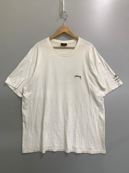 【中古品】【メンズ】 STUSSY ステューシー DEAD ROSES TEE 半袖 Tシャツ ショートスリーブ 142-260812-hu-29-min サイズ：XL カラー：ホワイト 万代Net店