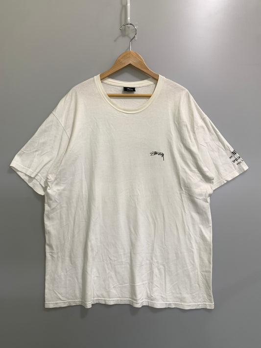 【中古品】【メンズ】 STUSSY ステューシー DEAD ROSES TEE 半袖 Tシャツ ショートスリーブ 142-260812-hu-29-min サイズ：XL カラー：ホワイト 万代Net店