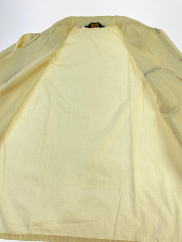 【中古品】【メンズ】 VINTAGE ヴィンテージ 推定50-70S OPEN COLLAR SHIRT 50年代-70年代 オープン メンズ 長袖シャツ トップス 146-260817-em-28-min サイズ：44/46 カラー：ライトイエロー 万代Net店