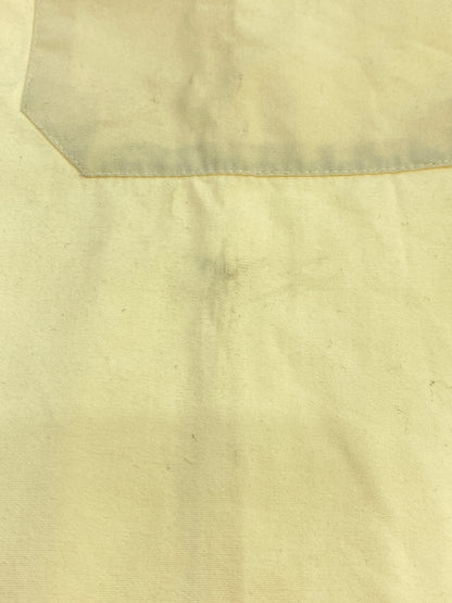 【中古品】【メンズ】 VINTAGE ヴィンテージ 推定50-70S OPEN COLLAR SHIRT 50年代-70年代 オープン メンズ 長袖シャツ トップス 146-260817-em-28-min サイズ：44/46 カラー：ライトイエロー 万代Net店