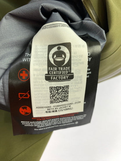 【中古美品】【メンズ】 ARC'TERYX アークテリクス X000010283 BETA SV JACKET ベータジャケット 144-260813-zi-45-min サイズ：L カラー：グリーンカーキ 万代Net店