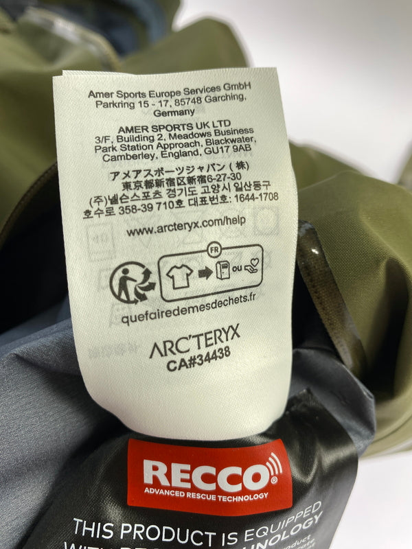 【中古美品】【メンズ】 ARC'TERYX アークテリクス X000010283 BETA SV JACKET ベータジャケット 144-260813-zi-45-min サイズ：L カラー：グリーンカーキ 万代Net店