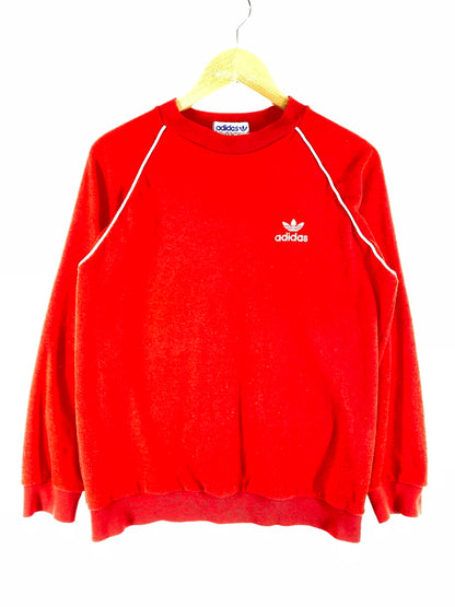 【中古品】【メンズ】 ADIDAS アディダス 80S デサント パイルスウェット 80年代 パイル生地 ヴィンテージ スウェット ジャージ カットソー 146-260817-em-26-min サイズ：M カラー：レッド 万代Net店