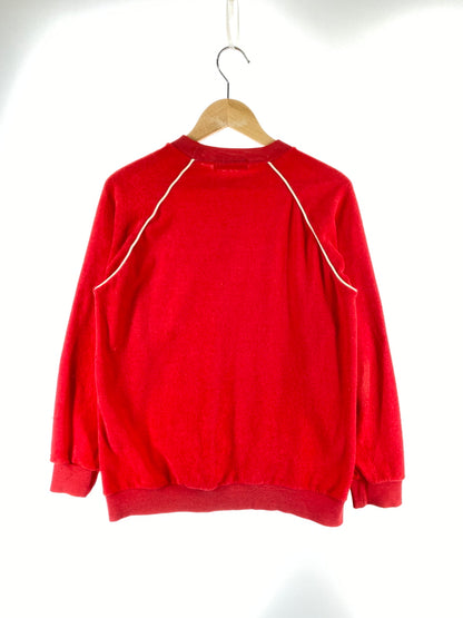 【中古品】【メンズ】 ADIDAS アディダス 80S デサント パイルスウェット 80年代 パイル生地 ヴィンテージ スウェット ジャージ カットソー 146-260817-em-26-min サイズ：M カラー：レッド 万代Net店