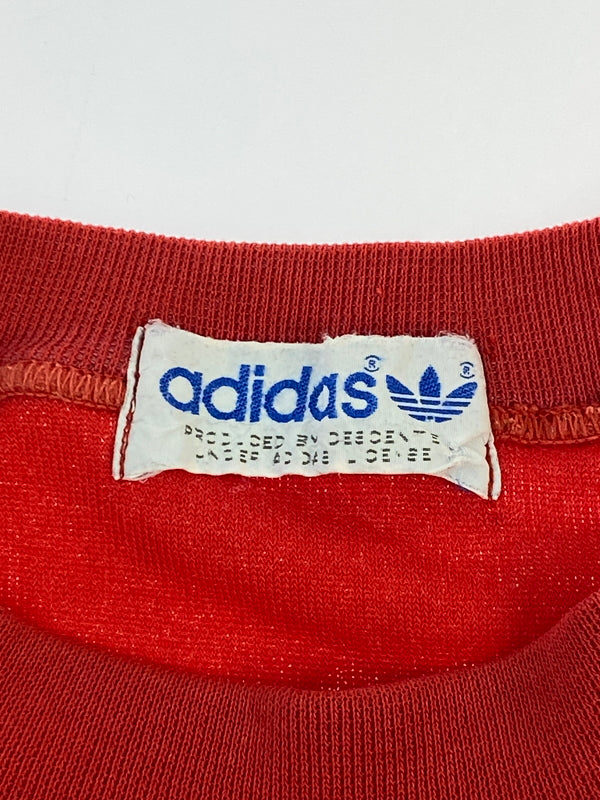 【中古品】【メンズ】 ADIDAS アディダス 80S デサント パイルスウェット 80年代 パイル生地 ヴィンテージ スウェット ジャージ カットソー 146-260817-em-26-min サイズ：M カラー：レッド 万代Net店