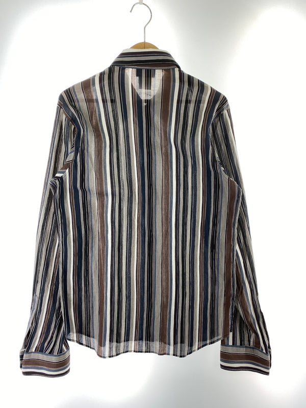【中古品】【メンズ】 AGNES B. HOMME アニエスベー オム ストライプシャツ フランス製 メンズ 長袖シャツ 縞模様 141-260817-em-21-min サイズ：42 カラー：マルチカラー 万代Net店