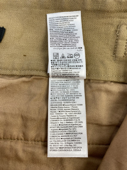 【中古品】【メンズ】 BANANA REPUBLIC バナナリパブリック COTTON LINEN WIDE GURKHA PANTS コットン リネン ワイド グルカ パンツ メンズ ボトムス 146-260817-em-33-min サイズ：4 カラー：オーカー 万代Net店