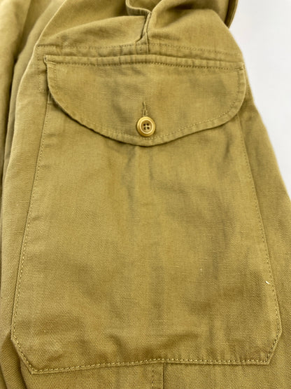 【中古品】【メンズ】 BANANA REPUBLIC バナナリパブリック COTTON LINEN WIDE GURKHA PANTS コットン リネン ワイド グルカ パンツ メンズ ボトムス 146-260817-em-33-min サイズ：4 カラー：オーカー 万代Net店
