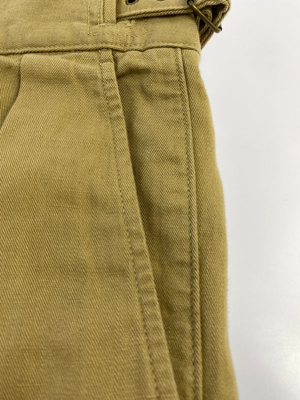 【中古品】【メンズ】 BANANA REPUBLIC バナナリパブリック COTTON LINEN WIDE GURKHA PANTS コットン リネン ワイド グルカ パンツ メンズ ボトムス 146-260817-em-33-min サイズ：4 カラー：オーカー 万代Net店