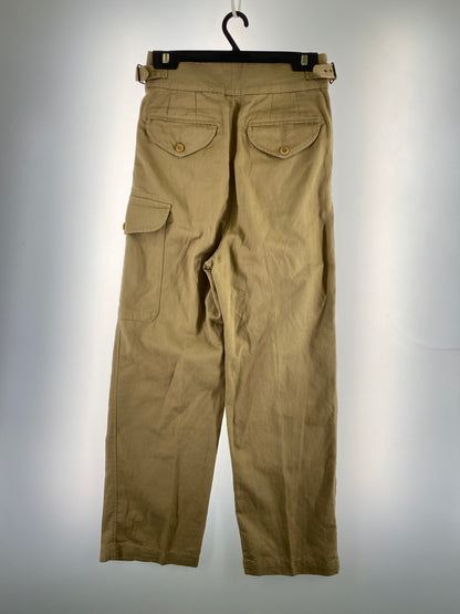 【中古品】【メンズ】 BANANA REPUBLIC バナナリパブリック COTTON LINEN WIDE GURKHA PANTS コットン リネン ワイド グルカ パンツ メンズ ボトムス 146-260817-em-33-min サイズ：4 カラー：オーカー 万代Net店