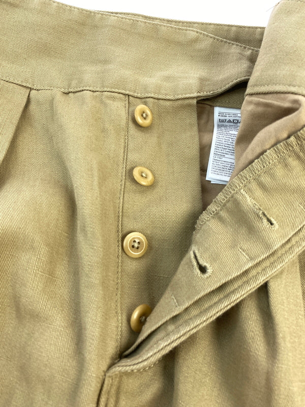 【中古品】【メンズ】 BANANA REPUBLIC バナナリパブリック COTTON LINEN WIDE GURKHA PANTS コットン リネン ワイド グルカ パンツ メンズ ボトムス 146-260817-em-33-min サイズ：4 カラー：オーカー 万代Net店