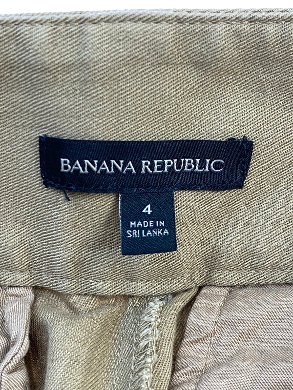 【中古品】【メンズ】 BANANA REPUBLIC バナナリパブリック COTTON LINEN WIDE GURKHA PANTS コットン リネン ワイド グルカ パンツ メンズ ボトムス 146-260817-em-33-min サイズ：4 カラー：オーカー 万代Net店