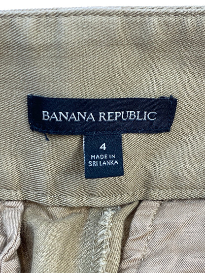 【中古品】【メンズ】 BANANA REPUBLIC バナナリパブリック COTTON LINEN WIDE GURKHA PANTS コットン リネン ワイド グルカ パンツ メンズ ボトムス 146-260817-em-33-min サイズ：4 カラー：オーカー 万代Net店