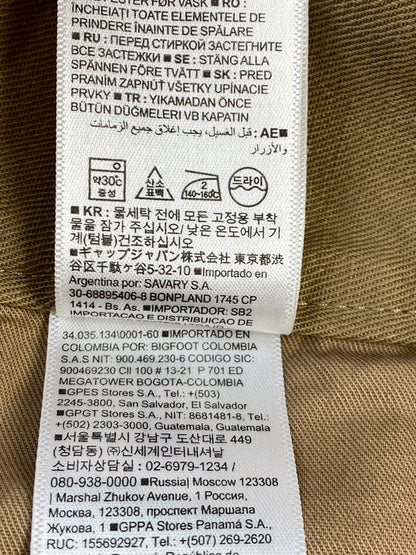 【中古品】【メンズ】 BANANA REPUBLIC バナナリパブリック COTTON LINEN WIDE GURKHA PANTS コットン リネン ワイド グルカ パンツ メンズ ボトムス 146-260817-em-33-min サイズ：4 カラー：オーカー 万代Net店