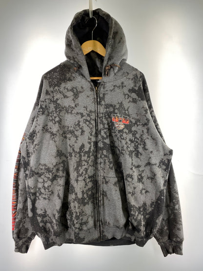 【中古品】【メンズ】 HARLEY DAVIDSON ハーレーダビッドソン PARIS TEXAS ZIP UP PARKA パリス テキサス ジップアップ パーカー メンズ 長袖 トップス 146-260817-em-27-min サイズ：XL カラー：グレー系 万代Net店