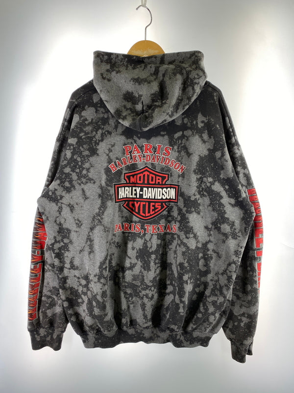 【中古品】【メンズ】 HARLEY DAVIDSON ハーレーダビッドソン PARIS TEXAS ZIP UP PARKA パリス テキサス ジップアップ パーカー メンズ 長袖 トップス 146-260817-em-27-min サイズ：XL カラー：グレー系 万代Net店