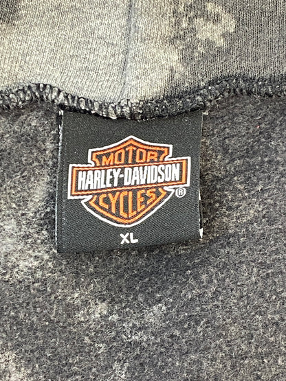 【中古品】【メンズ】 HARLEY DAVIDSON ハーレーダビッドソン PARIS TEXAS ZIP UP PARKA パリス テキサス ジップアップ パーカー メンズ 長袖 トップス 146-260817-em-27-min サイズ：XL カラー：グレー系 万代Net店