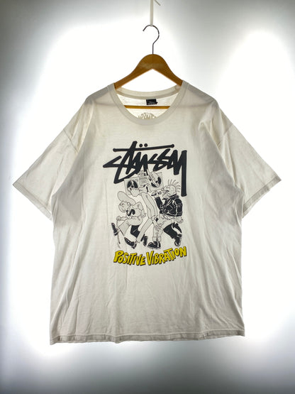 【中古品】【メンズ】 STUSSY ステューシー FERRY GOUW コラボ TEE フェリー・ゴウ コラボ 半袖 プリント Tシャツ メンズ トップス 142-260817-em-22-min サイズ：XXL カラー：ホワイト 万代Net店