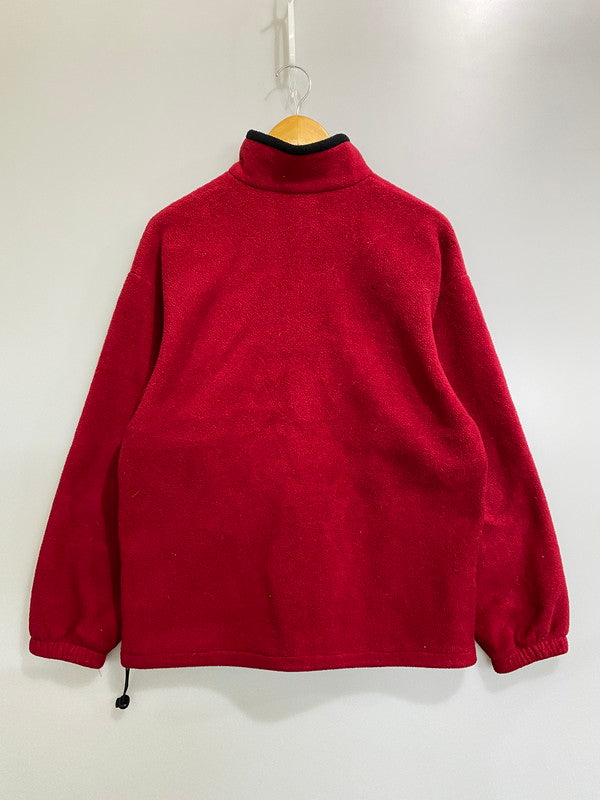 【中古品】【メンズ】 THE BLACK DOG ザ ブラック ドッグ POLARTEC FLEECE JACKET ポーラテック フリース ジャケット 上着 アウター ハーフジップ プルオーバー 146-260822-hu-21-min サイズ：M カラー：レッド 万代Net店
