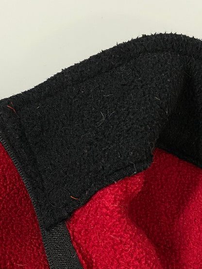 【中古品】【メンズ】 THE BLACK DOG ザ ブラック ドッグ POLARTEC FLEECE JACKET ポーラテック フリース ジャケット 上着 アウター ハーフジップ プルオーバー 146-260822-hu-21-min サイズ：M カラー：レッド 万代Net店