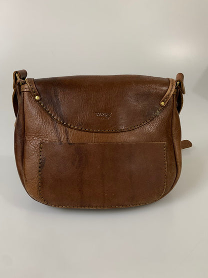 【中古品】【メンズ/レディース】 HERZ ヘルツ LEATHER SHOULDER BAG レザー ショルダーバッグ 革鞄 ハンドメイド 188-260817-em-02-min カラー：ブラウン 万代Net店