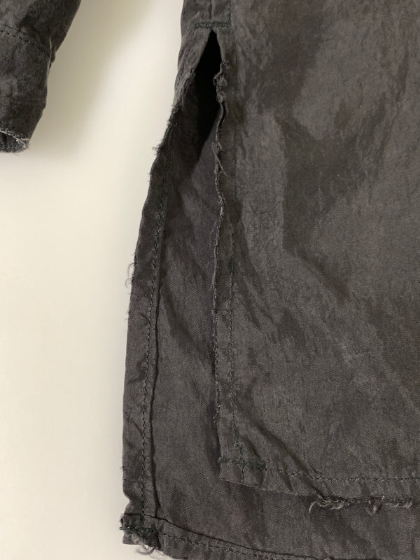 【現状渡し品】【メンズ】 ANCELLM アンセルム ANC-SH49 25SS AGING EMBROIDERY SHIRT エイジング エンブロイダリー シャツ 141-260813-zi-04-min カラー：ブラック 万代Net店