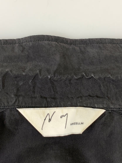 【現状渡し品】【メンズ】 ANCELLM アンセルム ANC-SH49 25SS AGING EMBROIDERY SHIRT エイジング エンブロイダリー シャツ 141-260813-zi-04-min カラー：ブラック 万代Net店