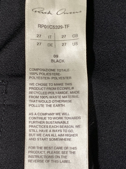 【現状渡し品】【メンズ】 RICK OWENS リックオウエンス RP01C5329-TF 23SS BOLAN BOOTCUT ボラン ブーツカット パンツ ボトムス 152-260813-zi-07-min サイズ：27 IT カラー：ブラック 万代Net店