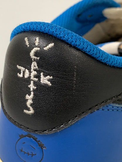 【中古品】【メンズ】 TRAVIS SCOTT × FRAGMENT DESIGN×NIKE AIR JORDAN トラヴィス スコット フラグメント デザイン ナイキ 1 LOW OG SP DM7866-140 160-260811-hu-03-min サイズ：28cm カラー：ブルー/ブラック/ホワイト 万代Net店