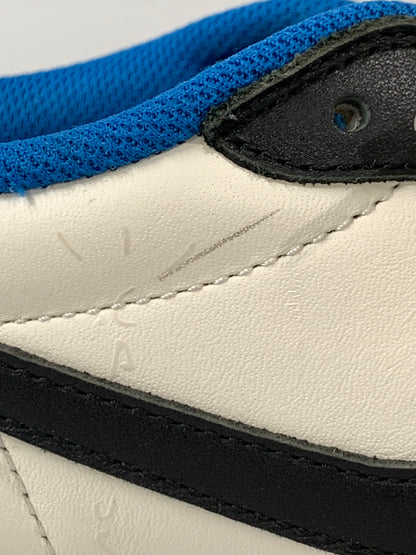 【中古品】【メンズ】 TRAVIS SCOTT × FRAGMENT DESIGN×NIKE AIR JORDAN トラヴィス スコット フラグメント デザイン ナイキ 1 LOW OG SP DM7866-140 160-260811-hu-03-min サイズ：28cm カラー：ブルー/ブラック/ホワイト 万代Net店